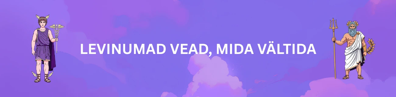 Levinumad vead, mida vältida